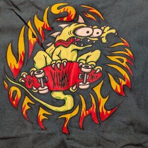 Vans, Off the Wall Lizard Skater Tee, Dark Green, Sz S